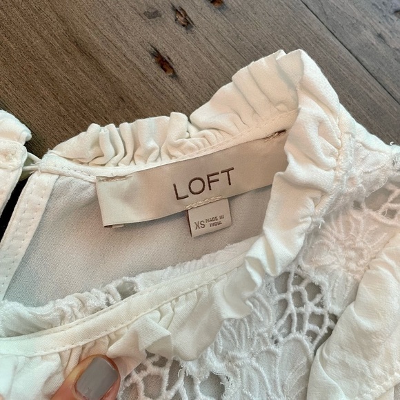 Loft lace ruffle top - Picture 4 of 7